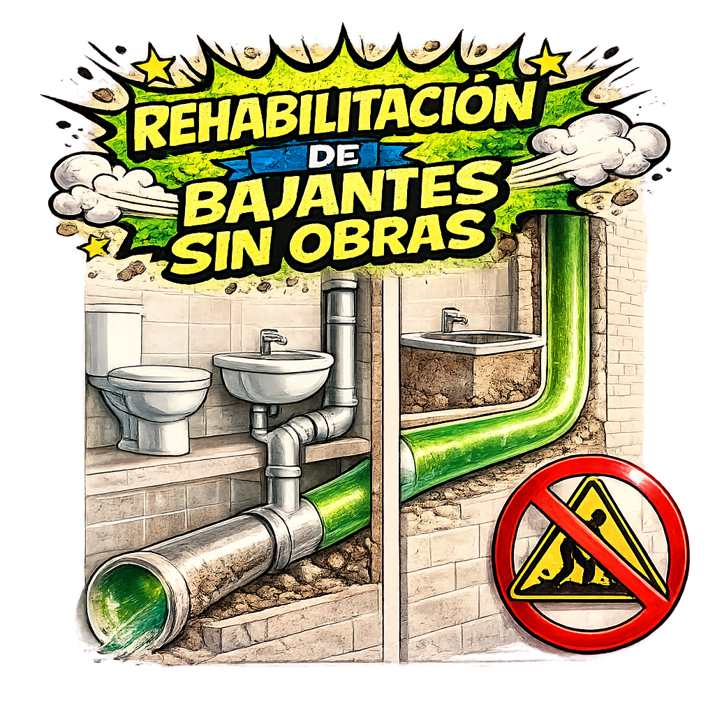 rehabilitación de bajantes sin obras