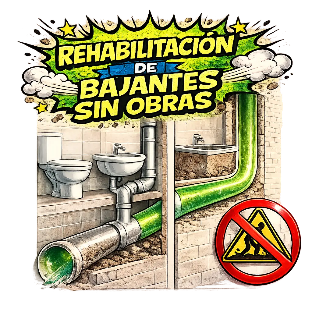 rehabilitación de bajantes sin obras